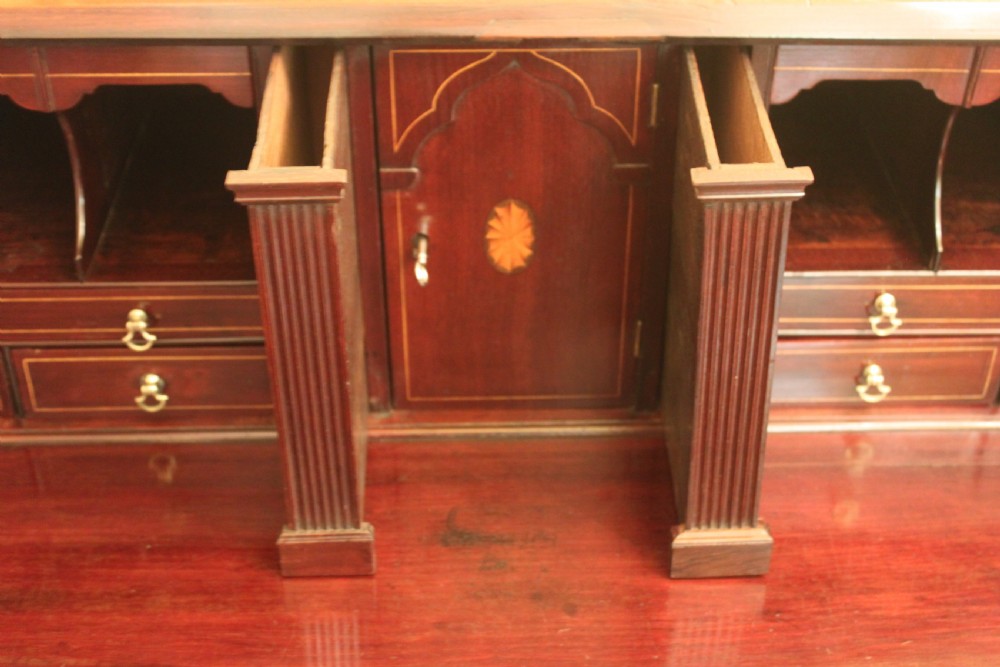 George III period mahogany bureau View XI