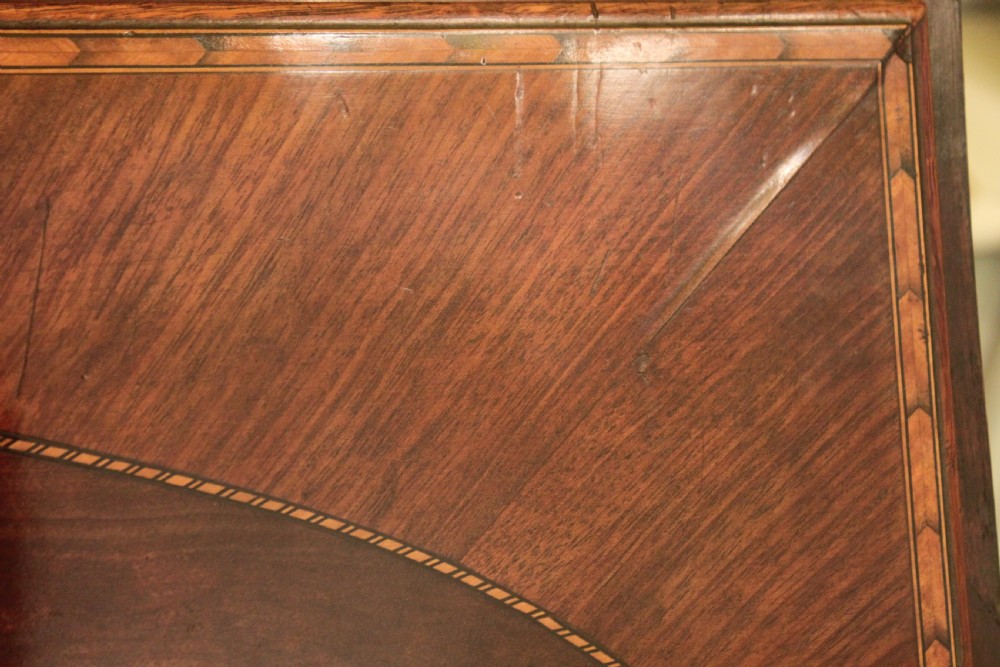 George III period mahogany bureau View XIII