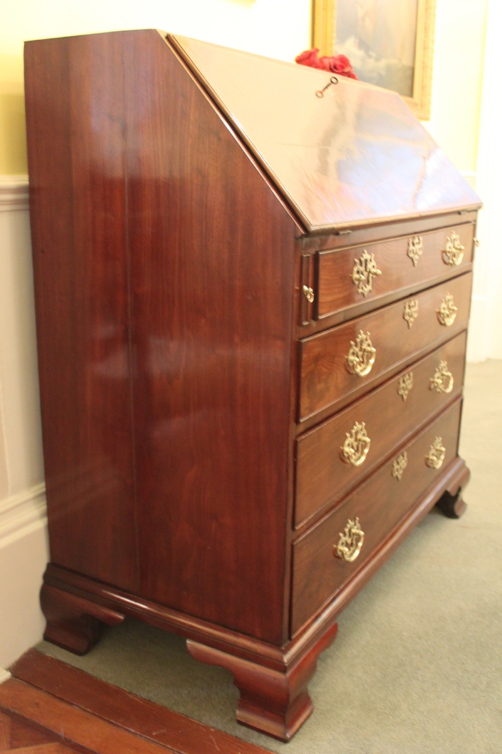 George III period mahogany bureau View XVII