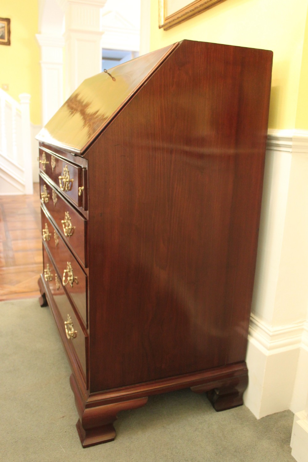 George III period mahogany bureau View XVIII