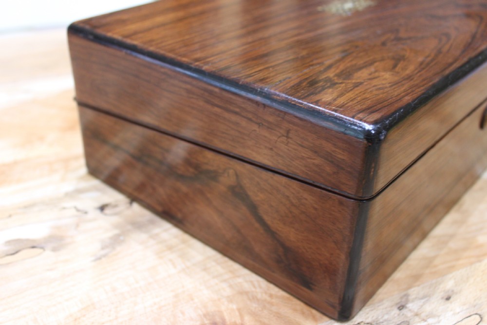 A Victorian rosewood writing slope View IV