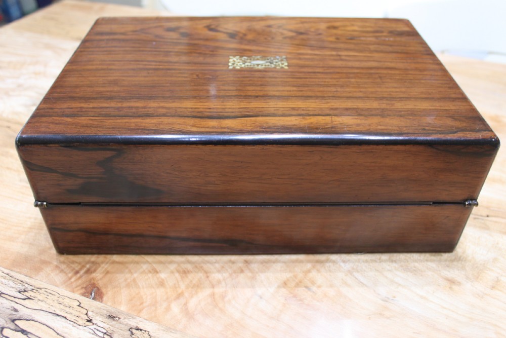 A Victorian rosewood writing slope View V