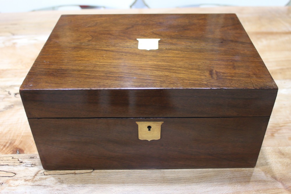 A Victorian walnut writing slope View II