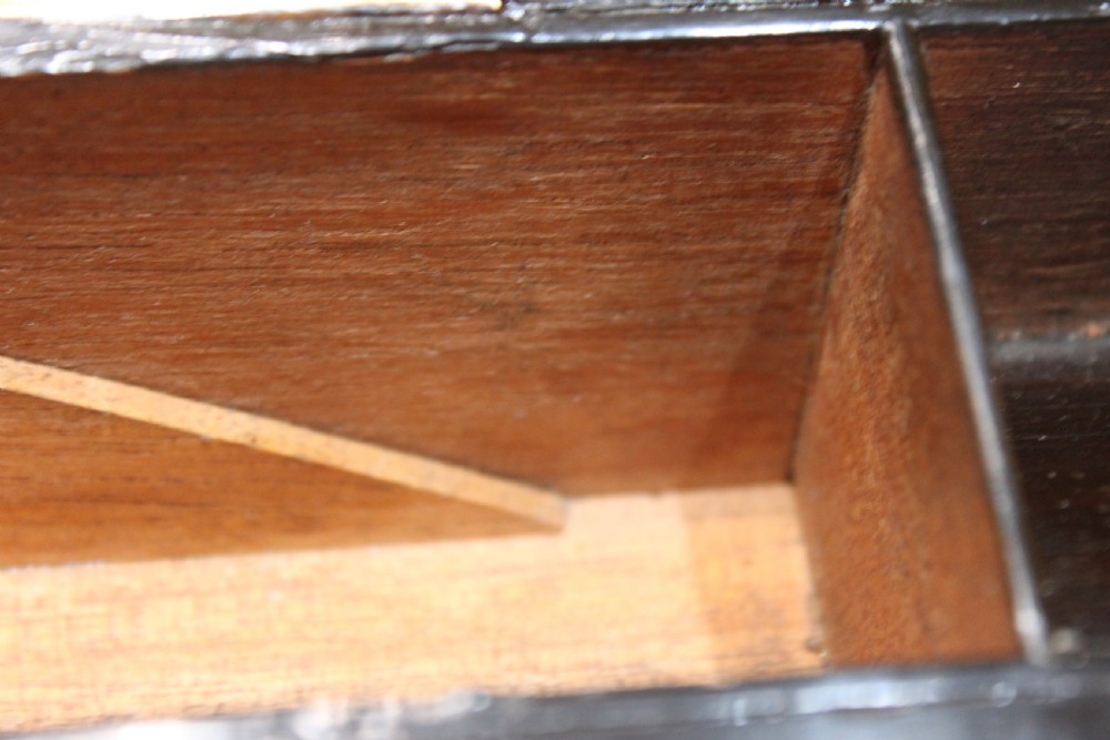 Victorian walnut writing slope with secret drawers View X