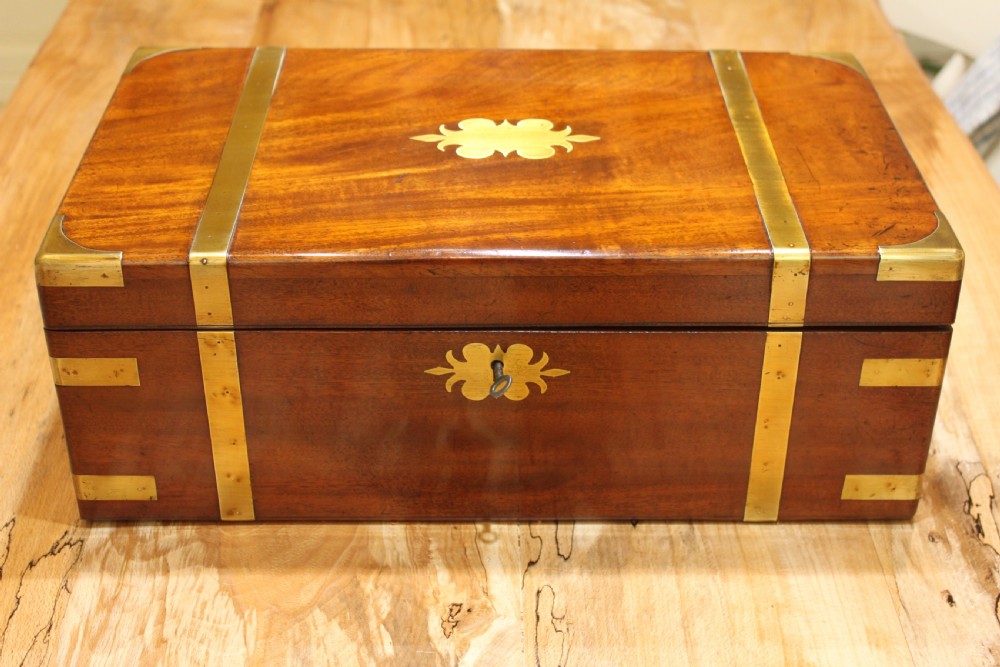 19th century Victorian mahogany writing slope