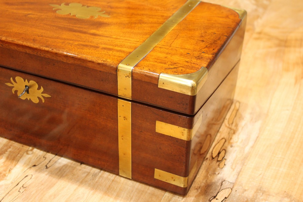 19th century Victorian mahogany writing slope View II