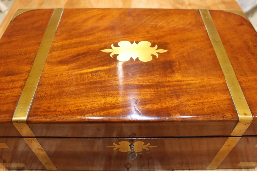 19th century Victorian mahogany writing slope View IV