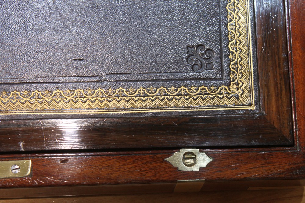 19th century Victorian mahogany writing slope View VII