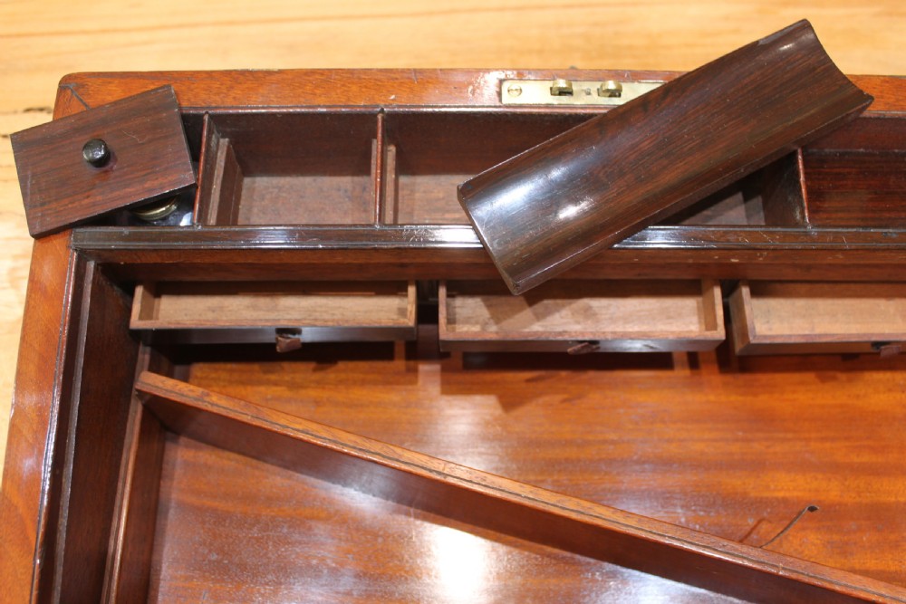19th century Victorian mahogany writing slope View IX