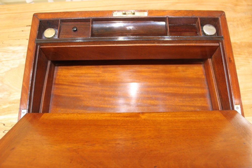 19th century Victorian mahogany writing slope View X