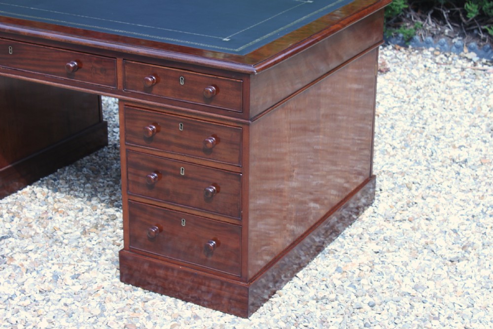 Early Victorian mahogany partners desk View II