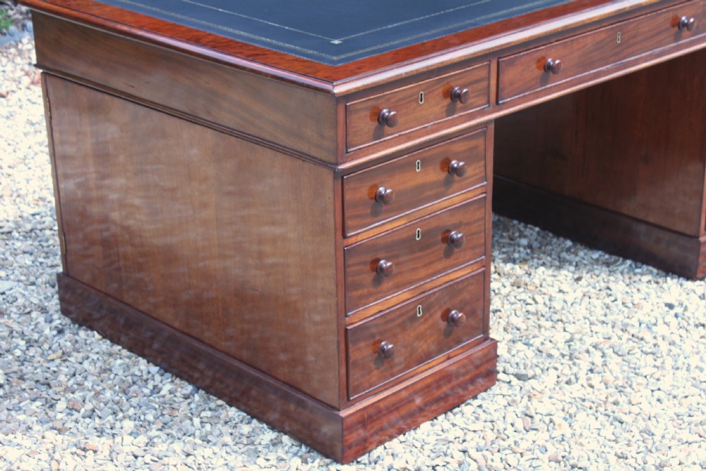 Early Victorian mahogany partners desk View III