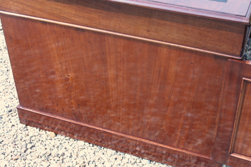 Early Victorian mahogany partners desk View IX