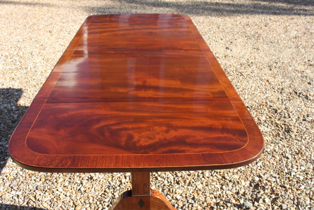Late 18th century mahogany and inlaid sofa table View XIII