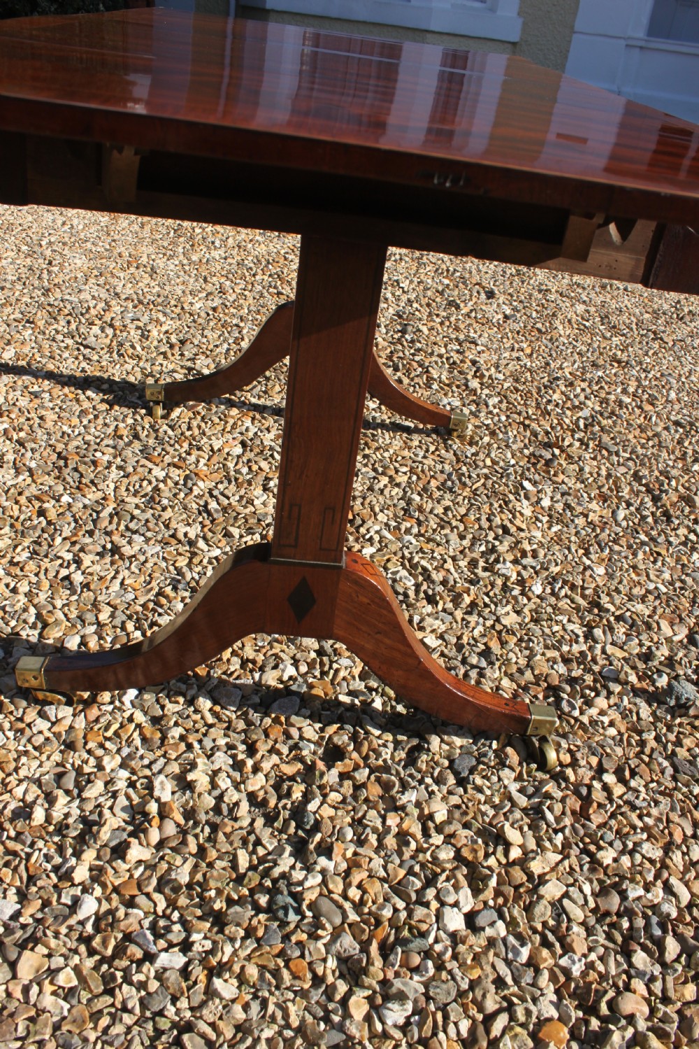 Late 18th century mahogany and inlaid sofa table View XV