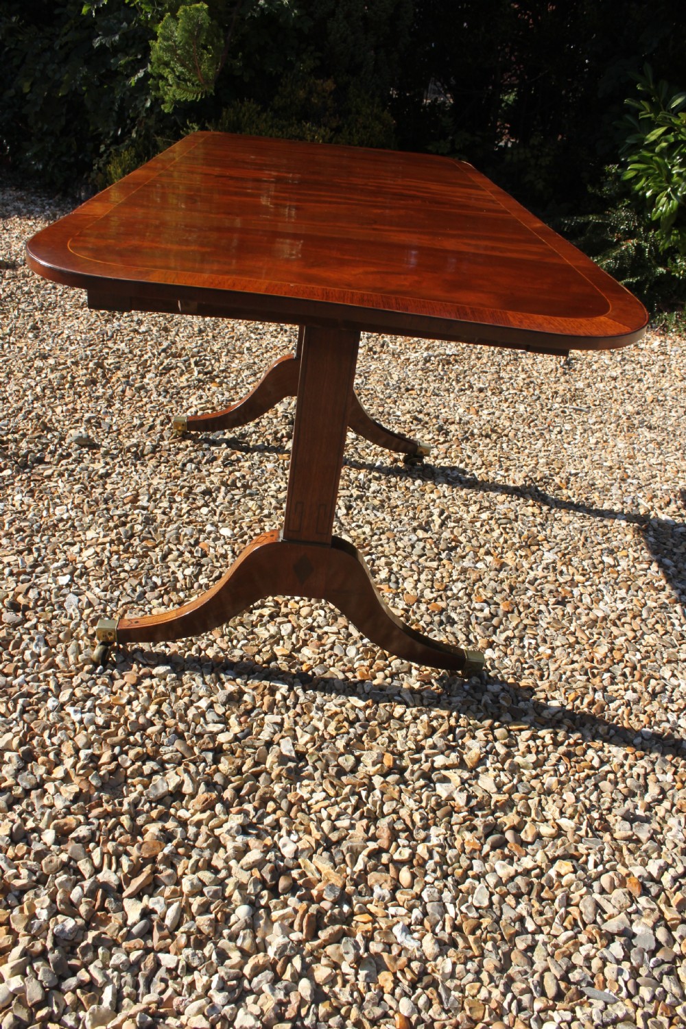 Late 18th century mahogany and inlaid sofa table View XVI