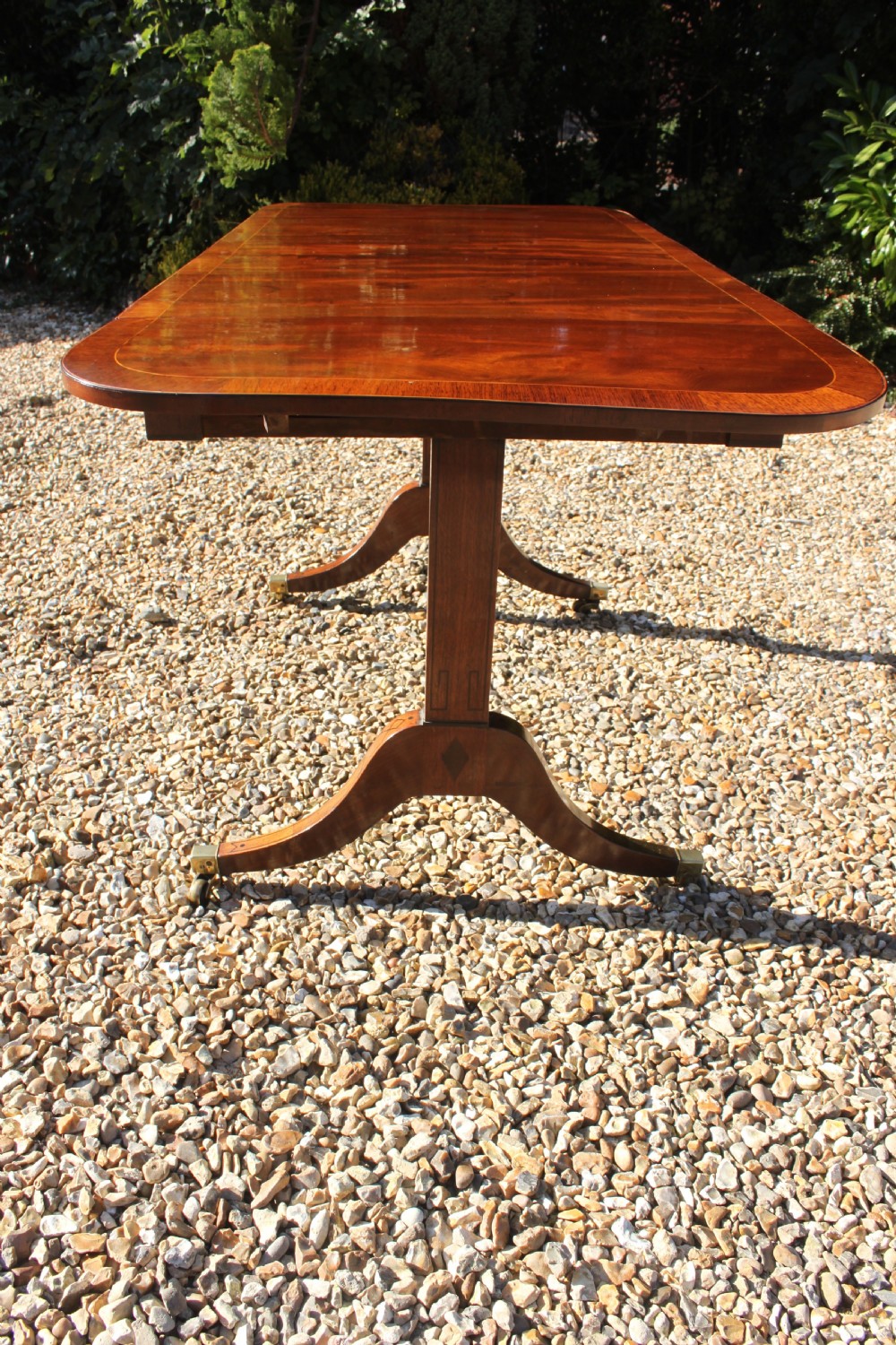 Late 18th century mahogany and inlaid sofa table View XVII