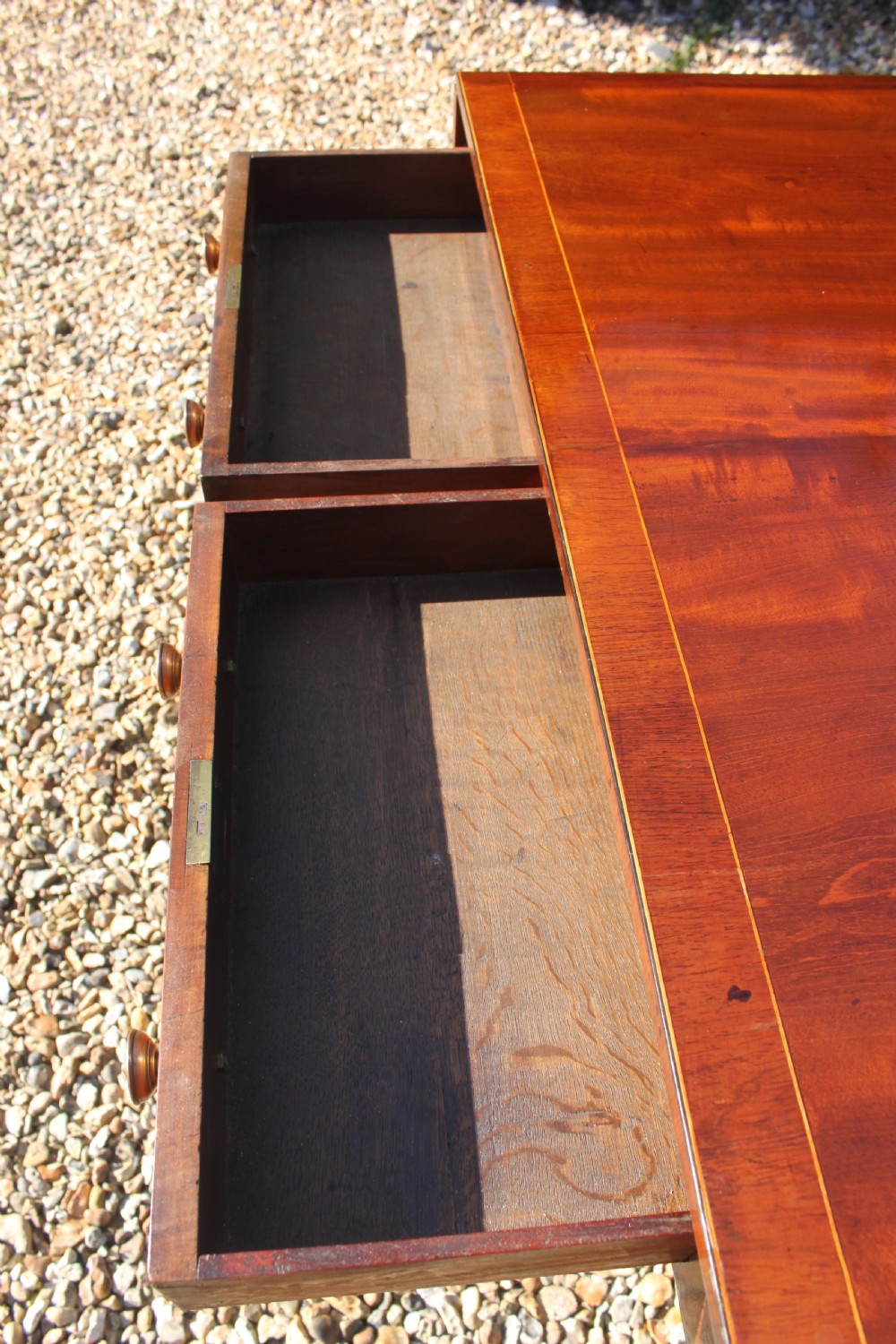 Late 18th century mahogany and inlaid sofa table View XVIII
