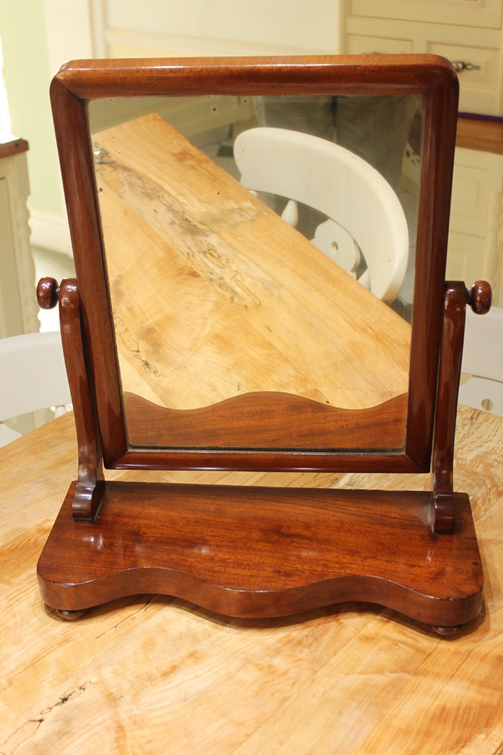 19th century mahogany dressing mirror