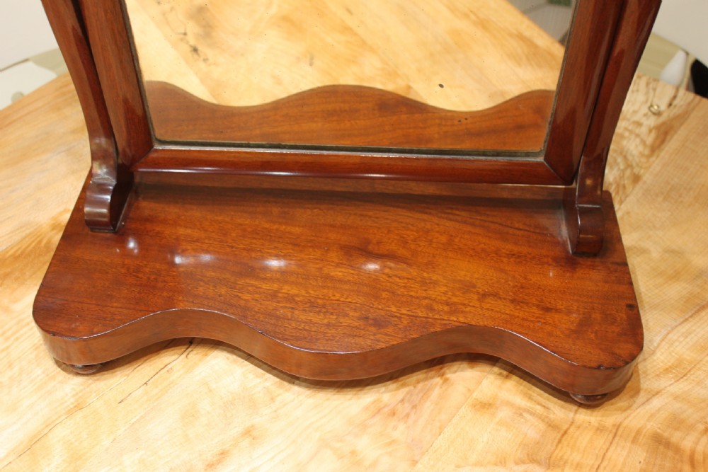 19th century mahogany dressing mirror View II