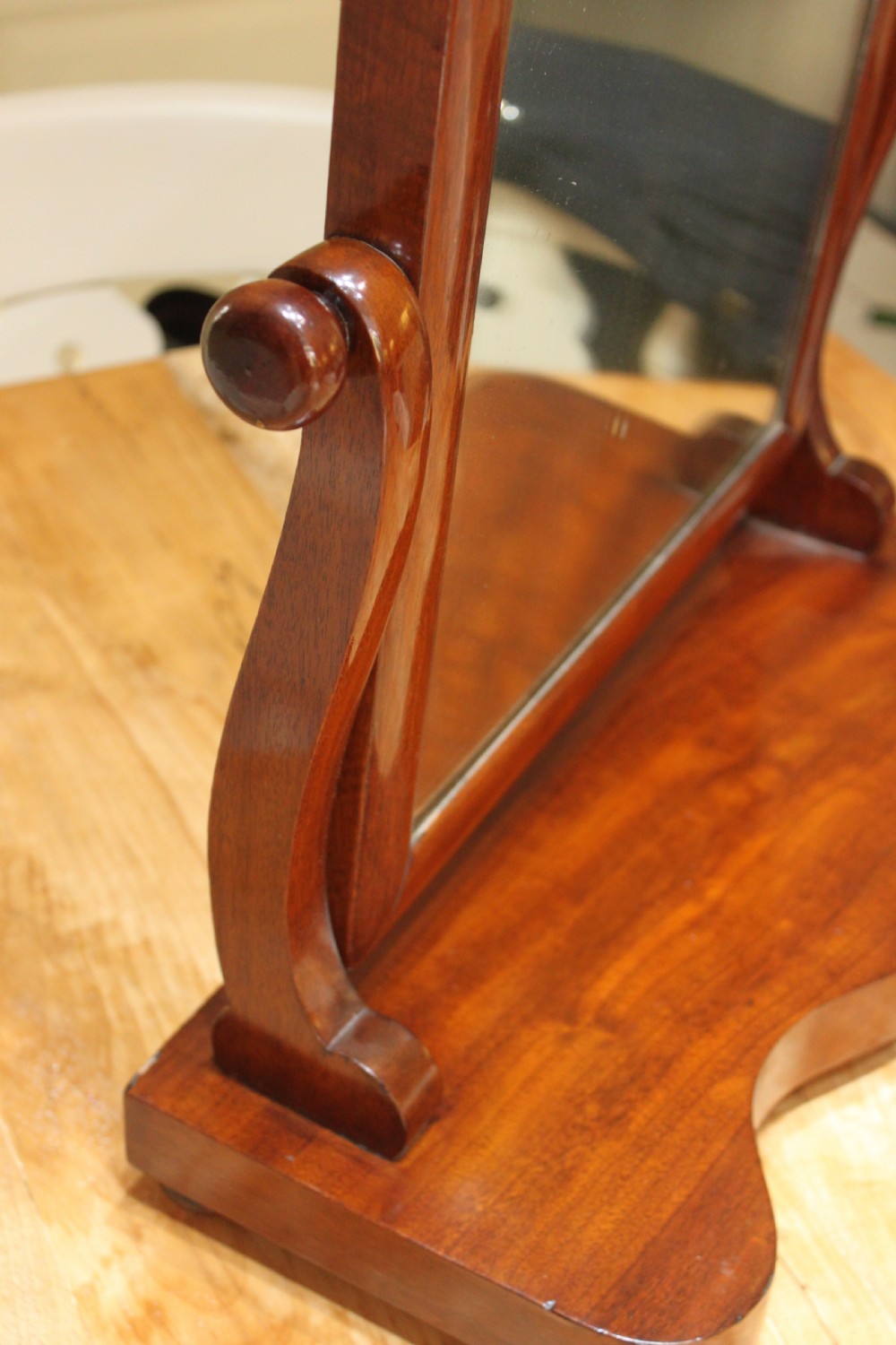 19th century mahogany dressing mirror View V