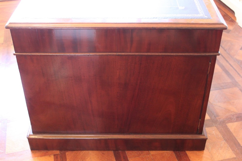 Early Victorian mahogany partners desk View VII