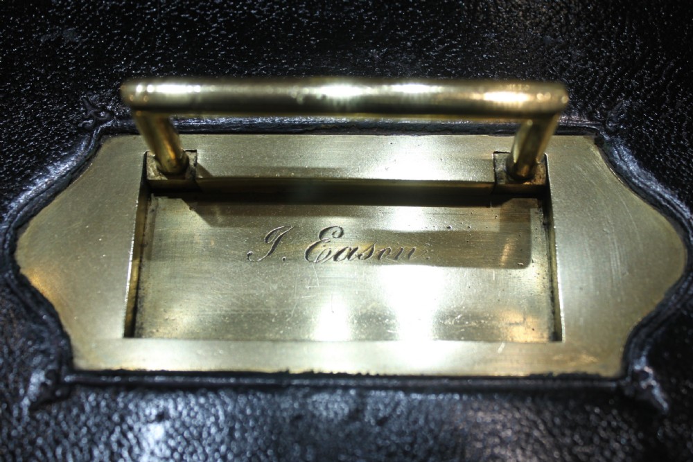 A rare black leather bound writing slope by J Fryer, Charing Cross, London. View XXIV