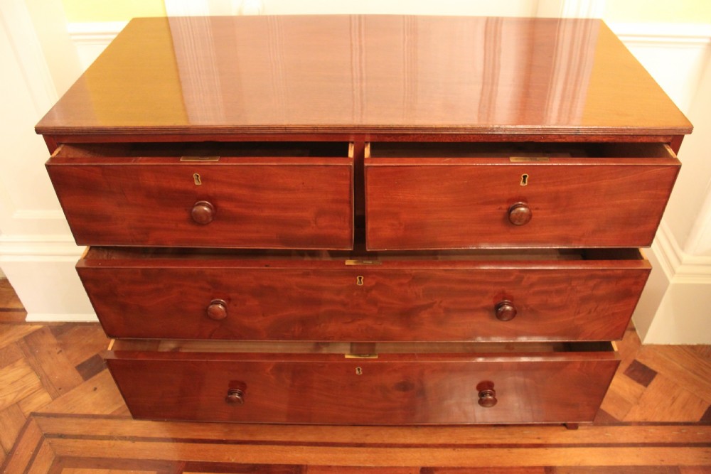 A George IV period mahogany chest View VIII
