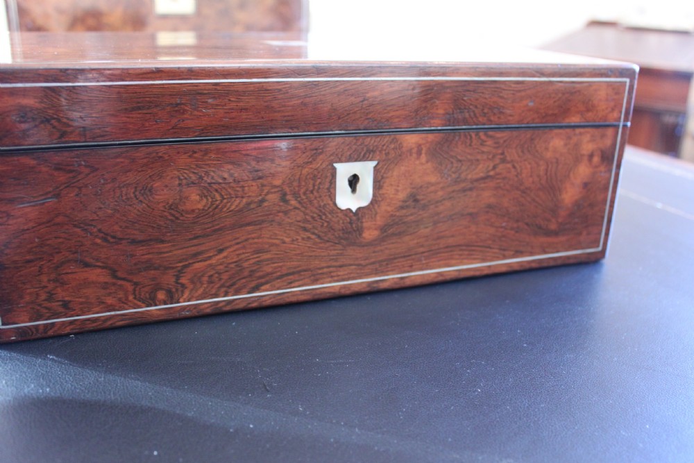 19th century Rosewood writing slope View II