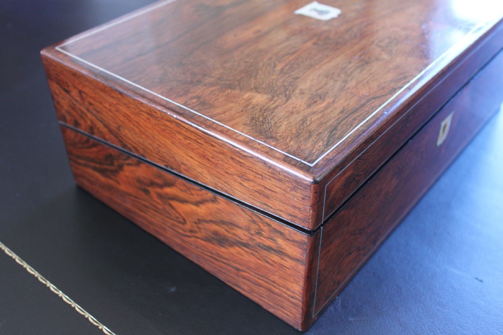 19th century Rosewood writing slope View III