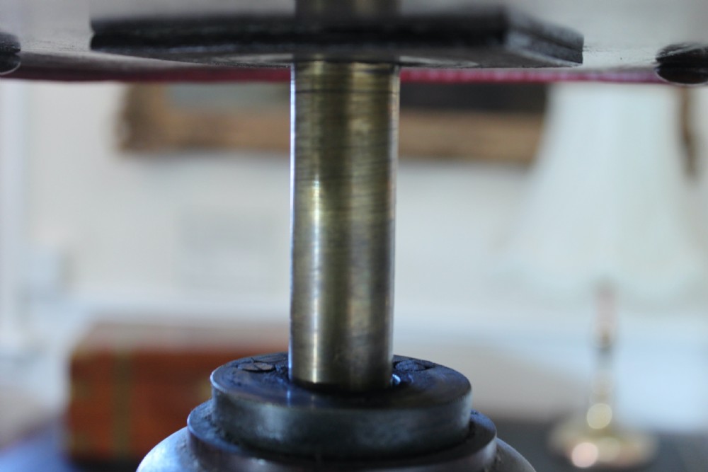 Victorian walnut revolving piano stool View III
