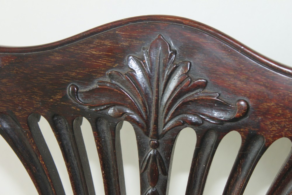 Fine pair of Edwardian hall chairs View IV