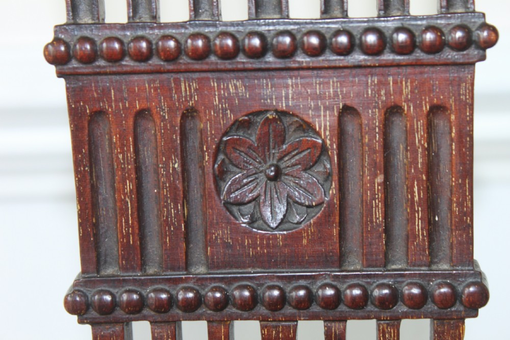 Fine pair of Edwardian hall chairs View V