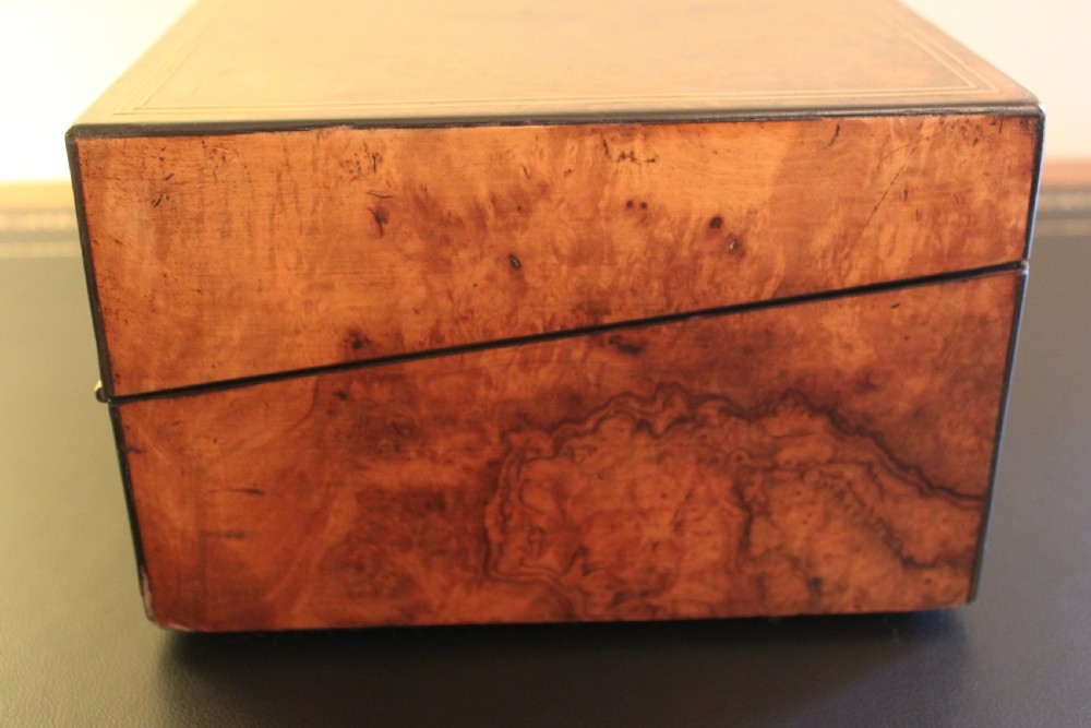 Victorian writing slope walnut with secret drawers View III