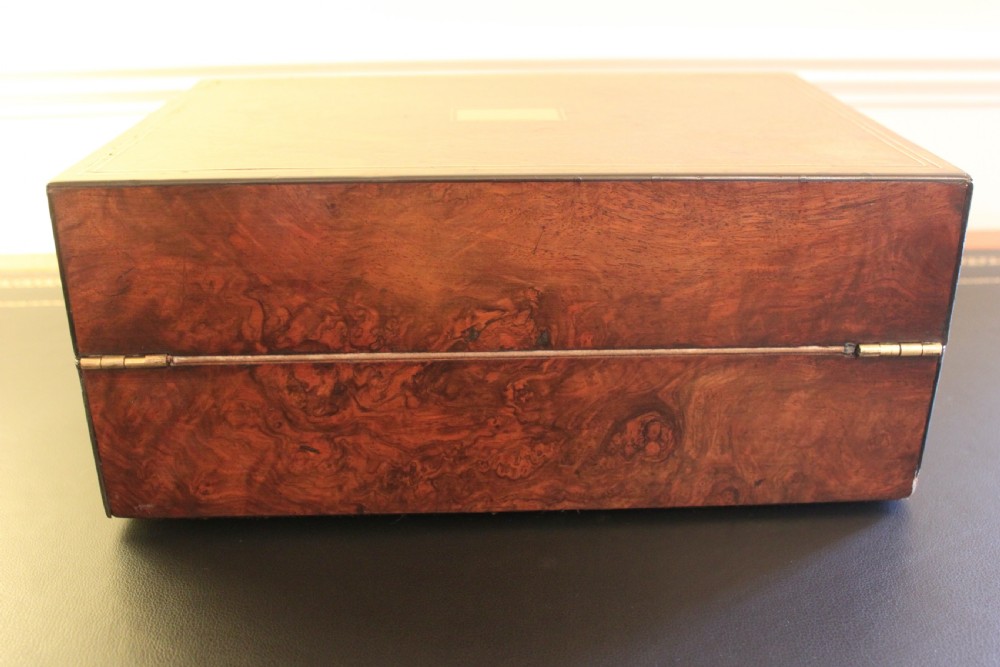 Victorian writing slope walnut with secret drawers View IV