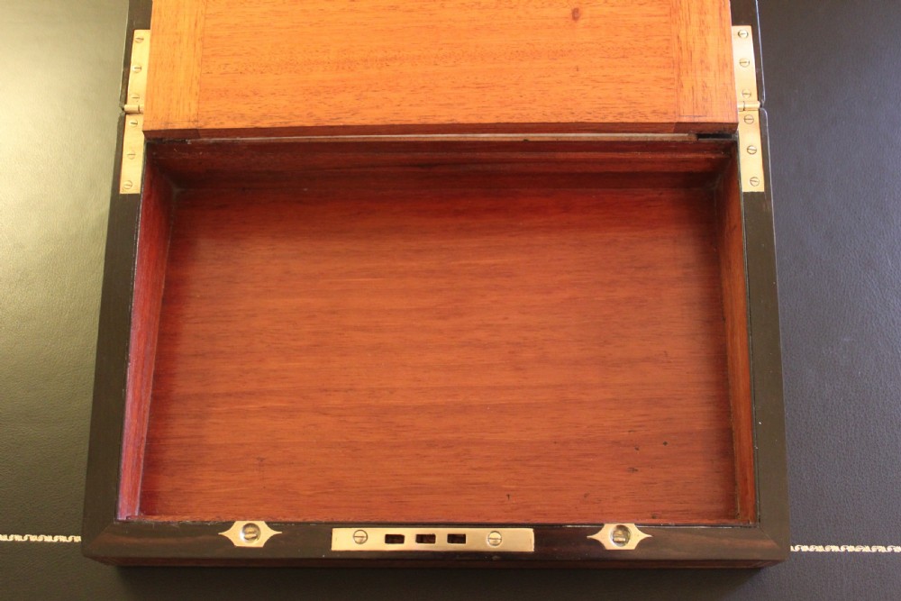 Victorian writing slope walnut with secret drawers View XI