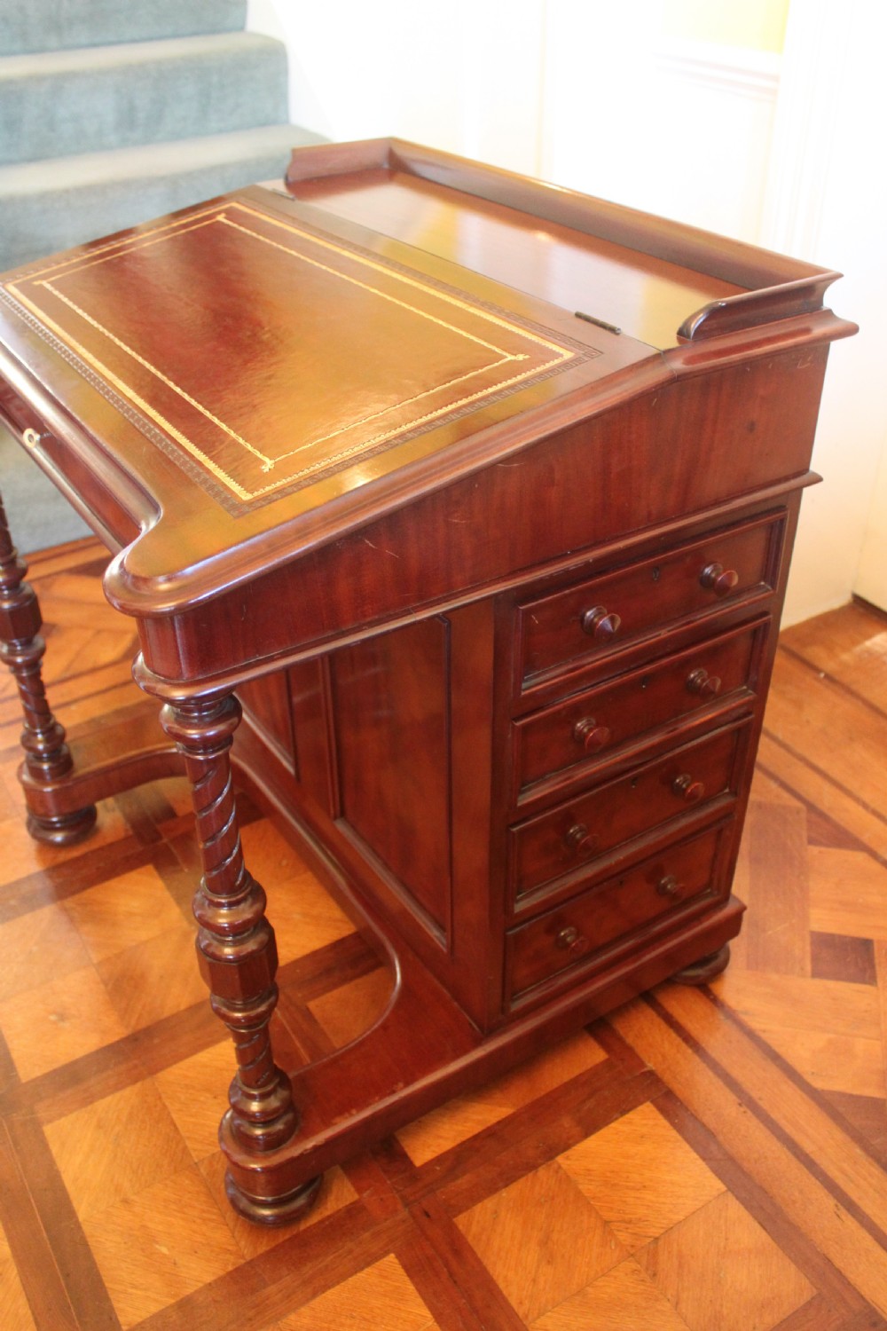 A 19th century mahogany Gentleman's Davenport desk View III