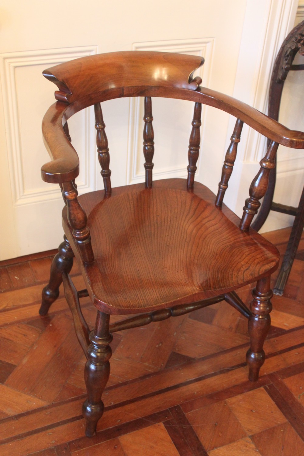Victorian Smokers Bow armchair View III
