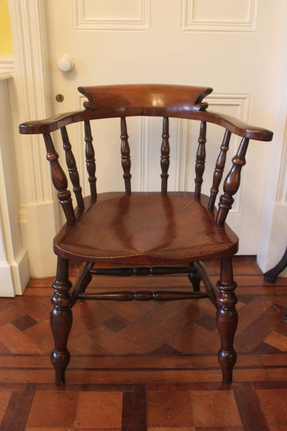 Victorian Smokers Bow armchair View IV