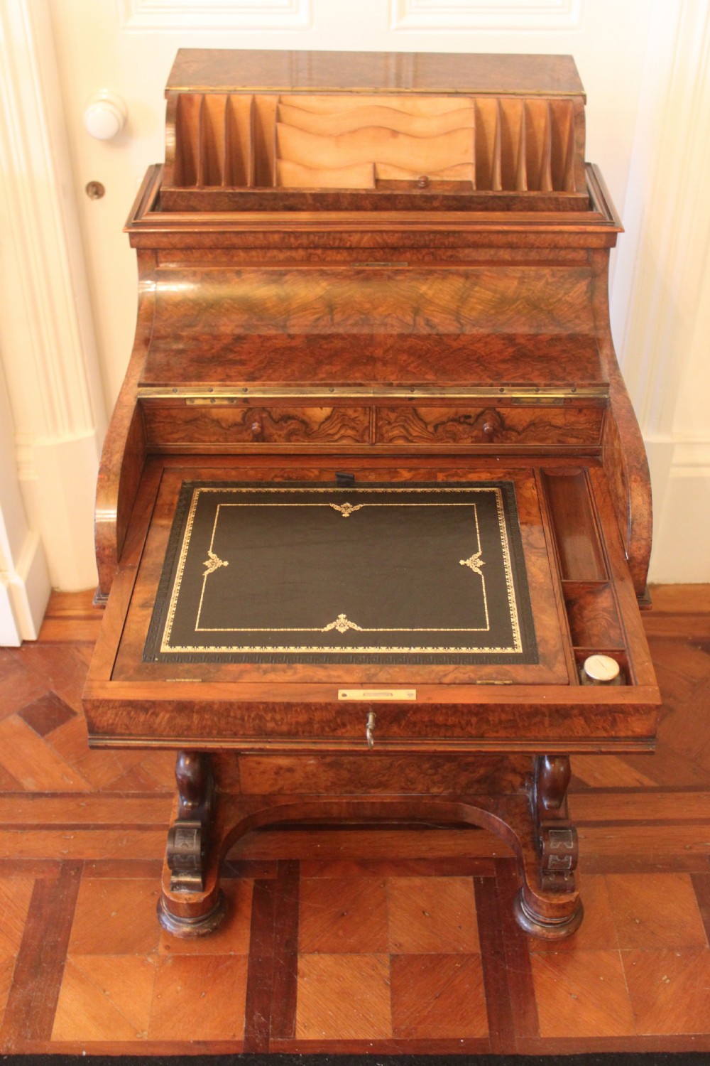 A fine Victorian Davenport desk View X