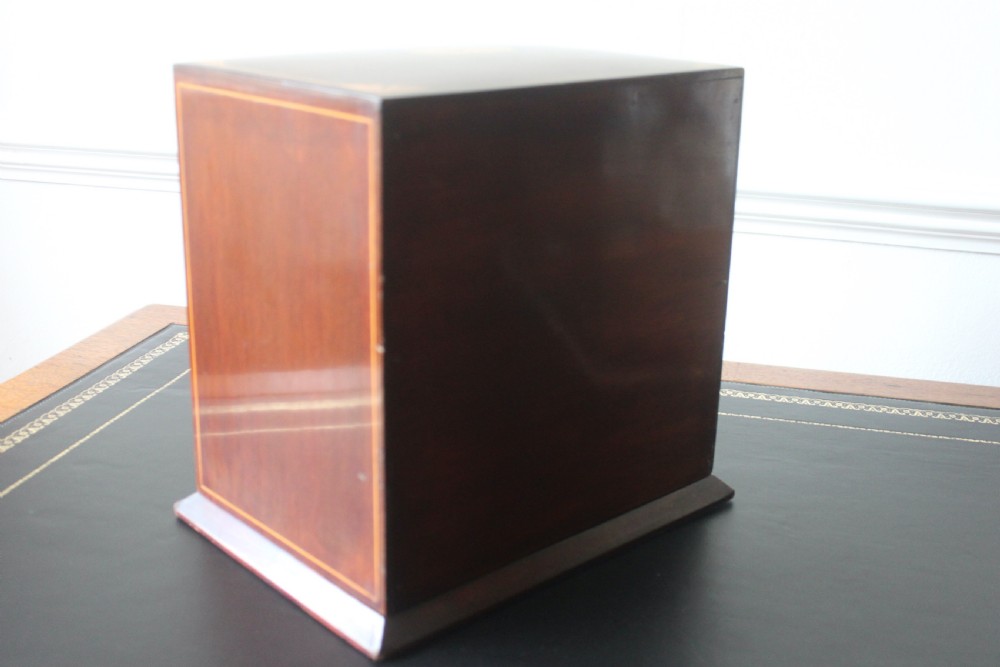 Edwardian letter rack, desk tidy, stationary box View VII