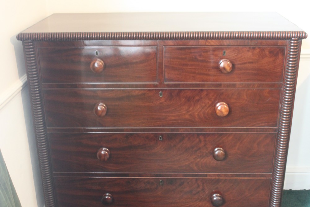 A George IV period mahogany chest of drawers View IV