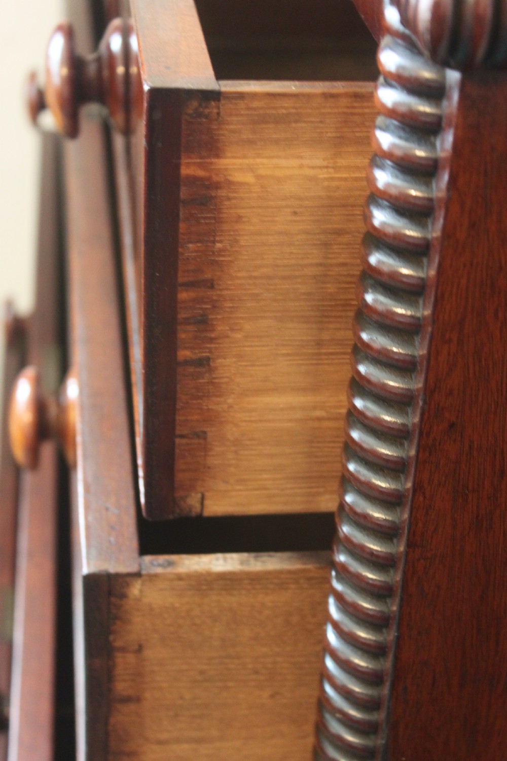 A George IV period mahogany chest of drawers View IX