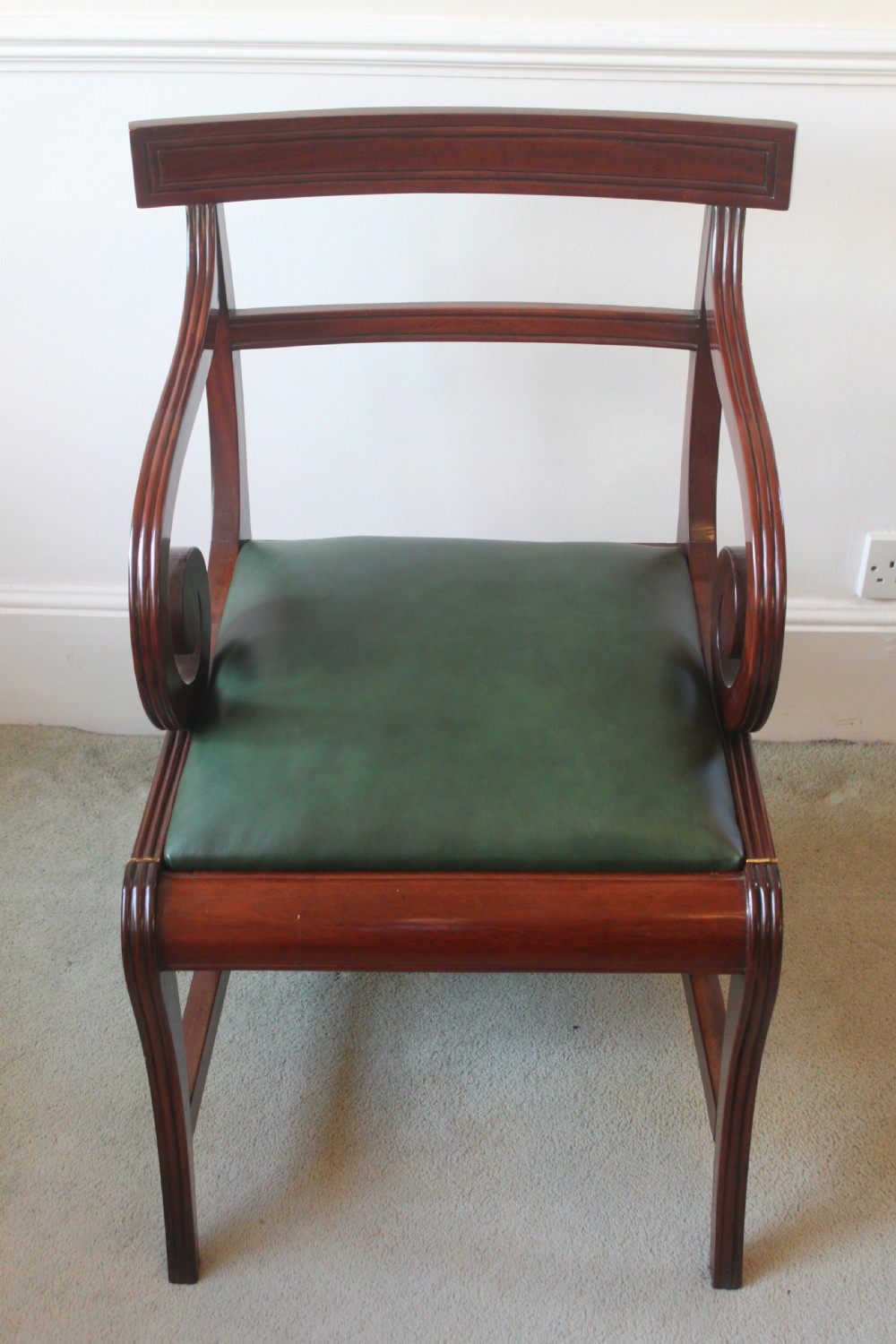 Regency period mahogany metamorphic library chair