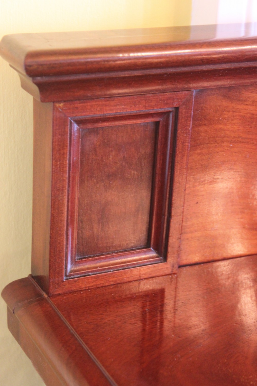 Victorian mahogany buffet sideboard featuring a raised upper tier supported by turned columns above a three-door cupboard base. View XII