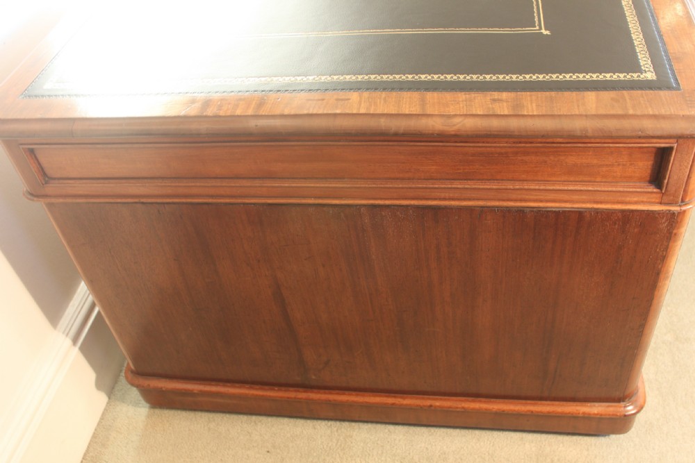 19th century Edwards & Roberts Partners desk in mahogany View II