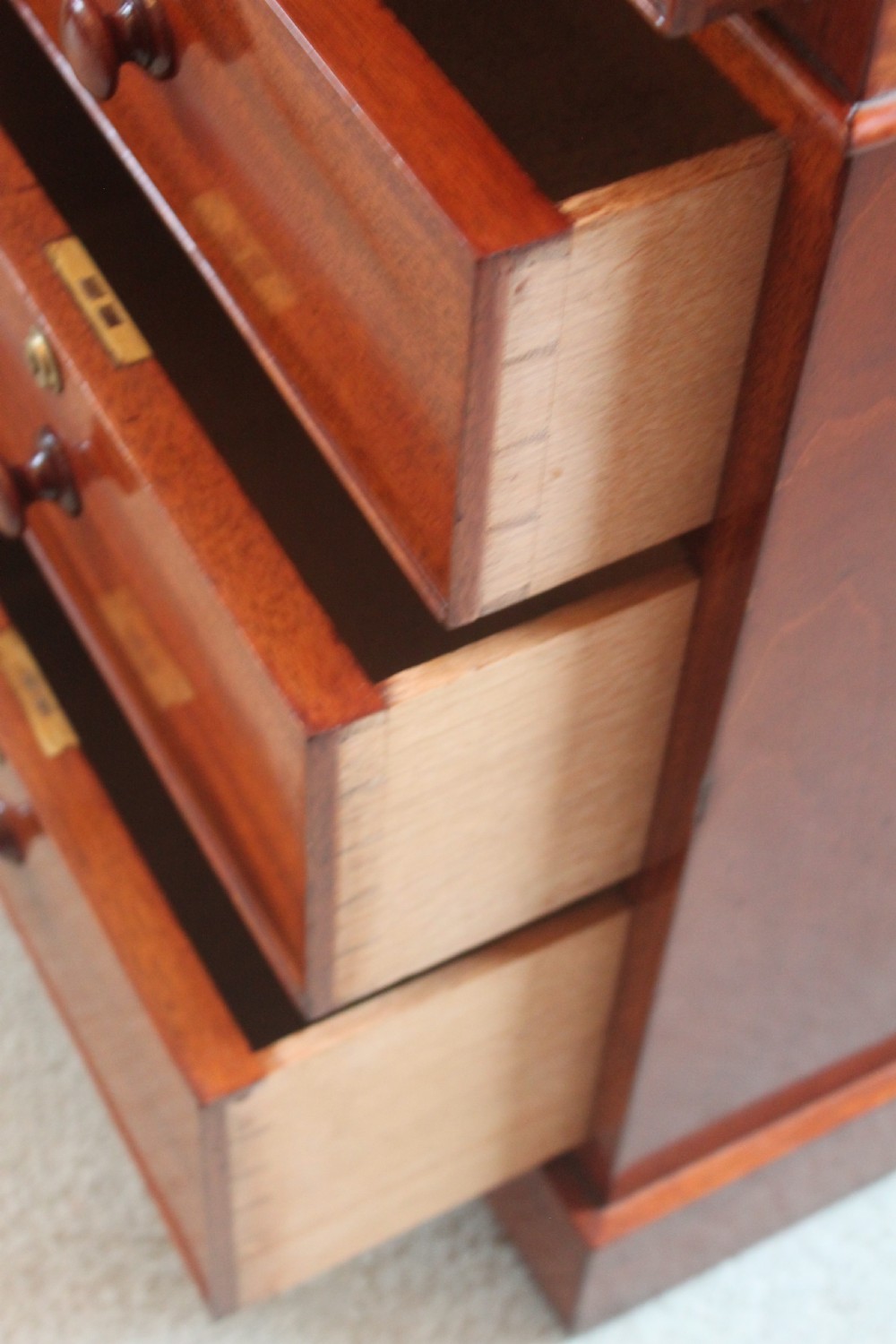 A fine mahogany partners desk by Miles & Edwards View IX