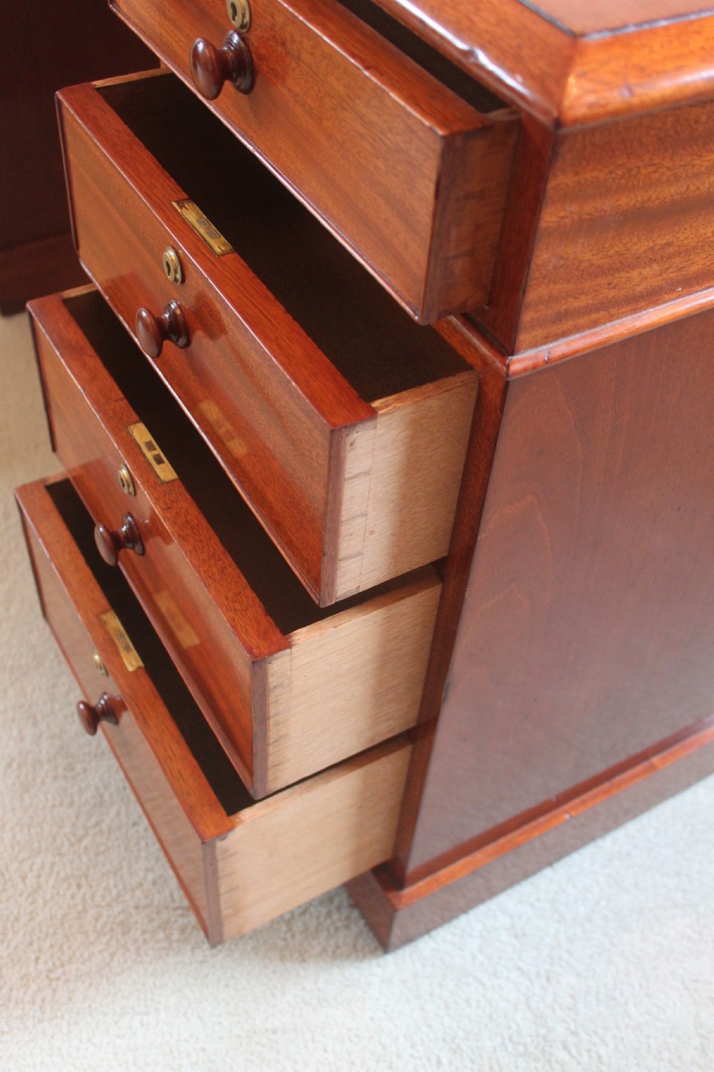 A fine mahogany partners desk by Miles & Edwards View X