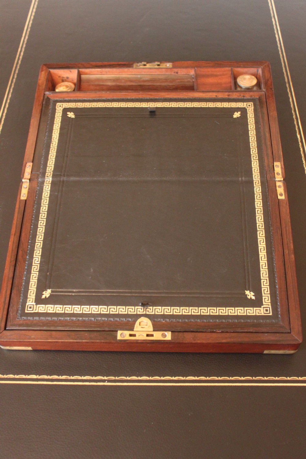 Victorian and brass bound rosewood writing slope View VI