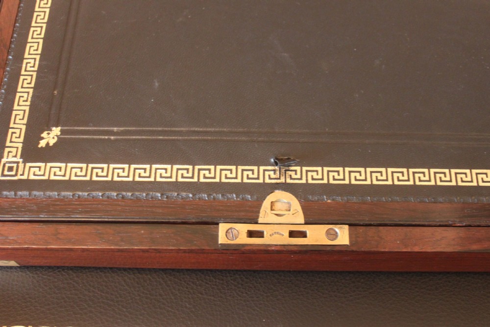 Victorian and brass bound rosewood writing slope View VII